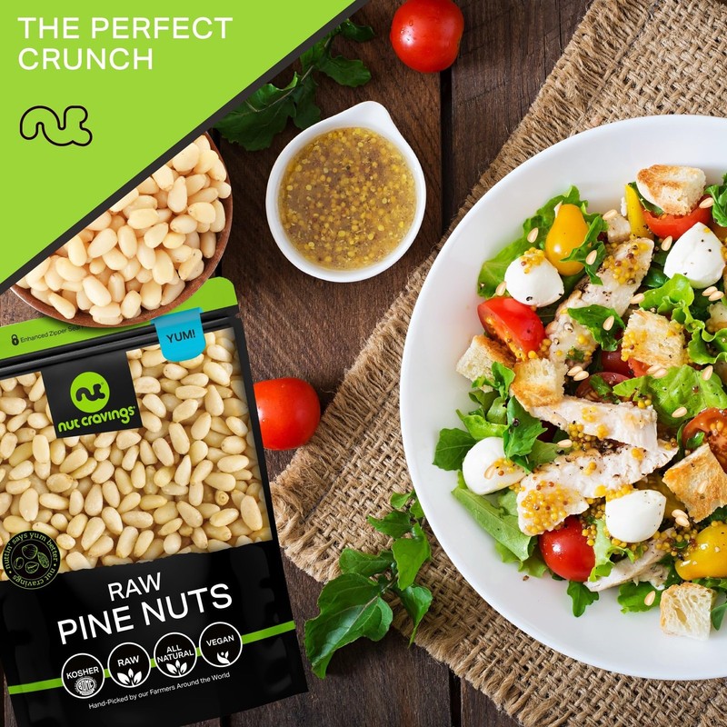 Raw Pine Nuts Pignolias, Unsalted, Shelled, 32oz 2 LB Bulk Nuts Packed Fres... gallery