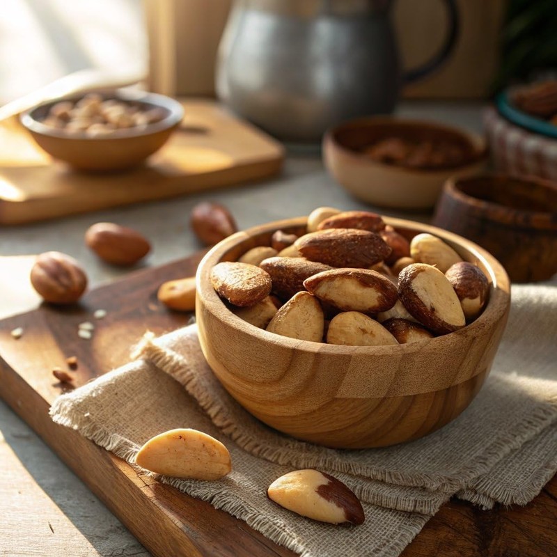Raw Brazil Nuts, Unsalted, No Shell, Whole, 8oz Resealable Bag, Kosher Snack gallery