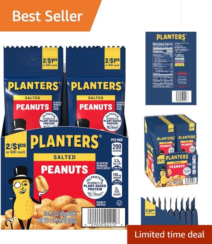 Salted Peanuts, 1.75 oz. 18-Pack