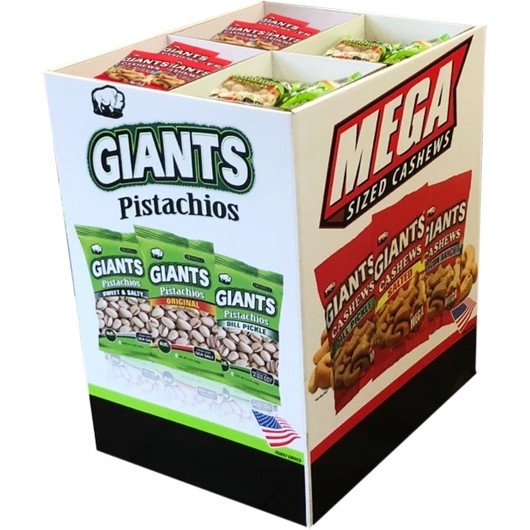 Giant Snack Inc Pistachios & Cashews Bin, 120 Count