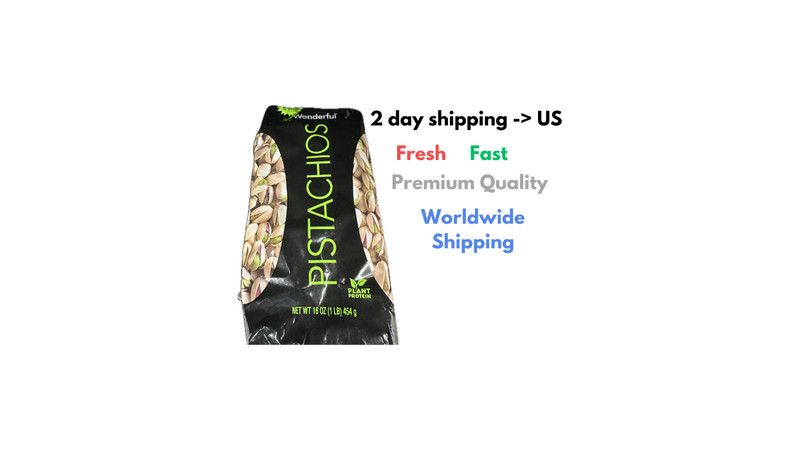 Wonderful Pistachios In-Shell Roasted & Salted Nuts 16 Ounce Bag