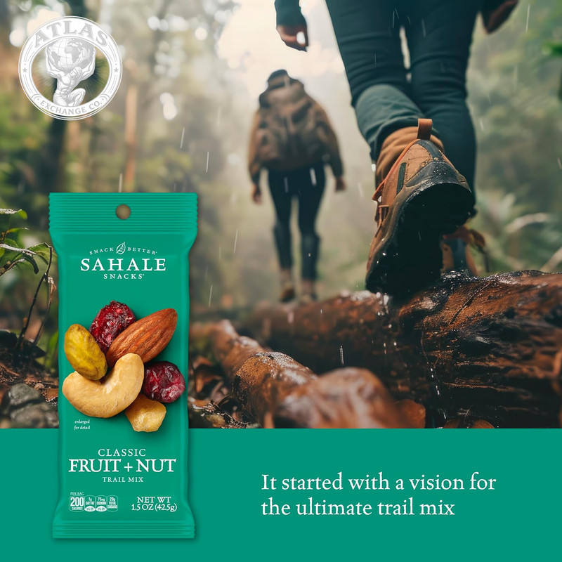 Sahale Snacks Classic Fruit and Nut Trail Mix, 1.5 Oz Grab & Go Bags (18 Packs) gallery
