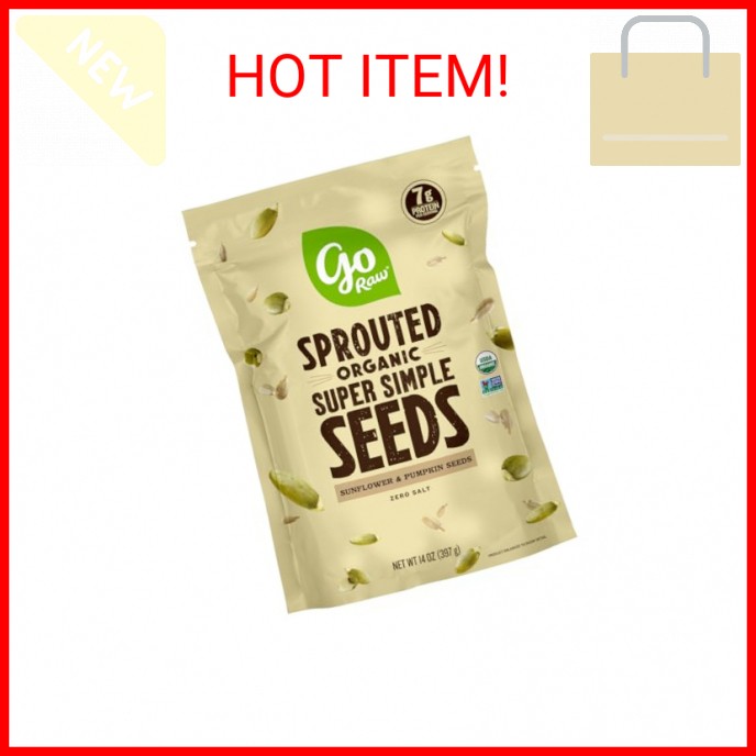 Go Raw , Sprouted Pumpkin and Sunflower Seed Mix| Keto | Vegan | Gluten Free Sna gallery