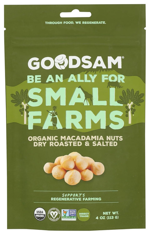 Organic Roasted & Salted Macadamia Nuts, 4 OZ