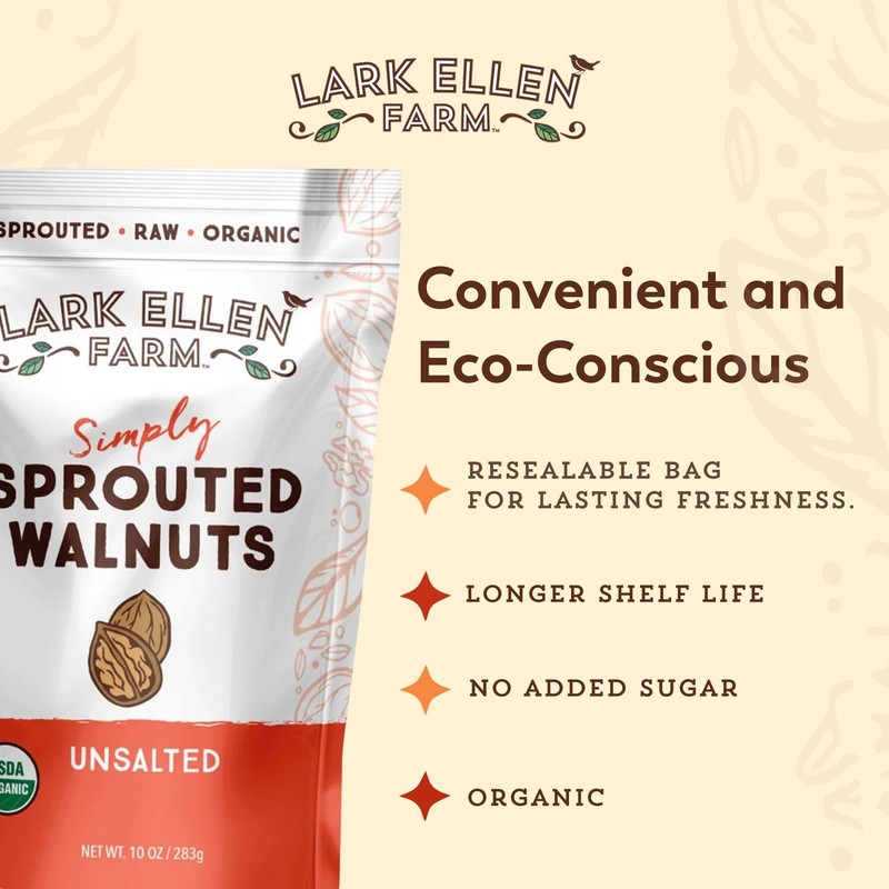 Organic Sprouted Walnuts Snack Pack 10 Ounce Pack Of 3 Healthy Keto Vegan gallery