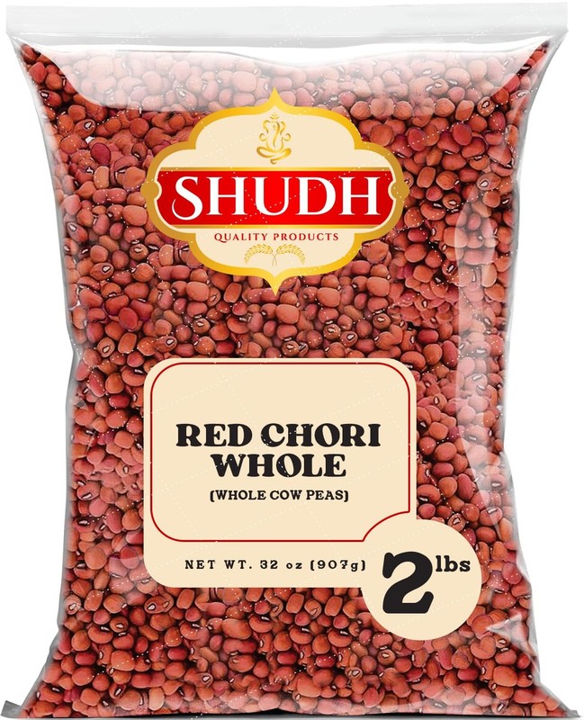 Shudh Red Chori (Whole Cow Peas) Dal 2lbs ~ All Natural | Vegan | Gluten Frie…