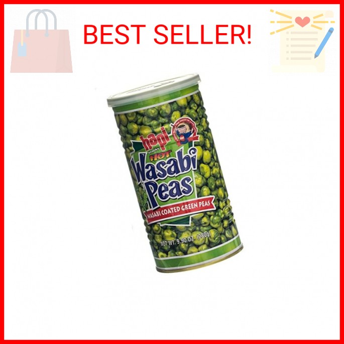 Hapi Hot Wasabi Peas, 9.9 Ounce Tins (Pack of 4) gallery