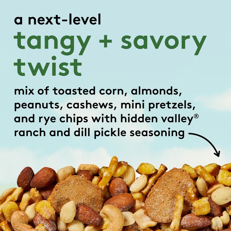 Hidden Valley Ranch and Dill Pickle Flavored Snack Mix, Toasted Corn, Roasted... gallery