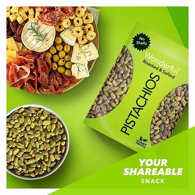 Wonderful Shelled Roasted Salted Pistachios Healthy Snack Nuts 24 oz Bag gallery