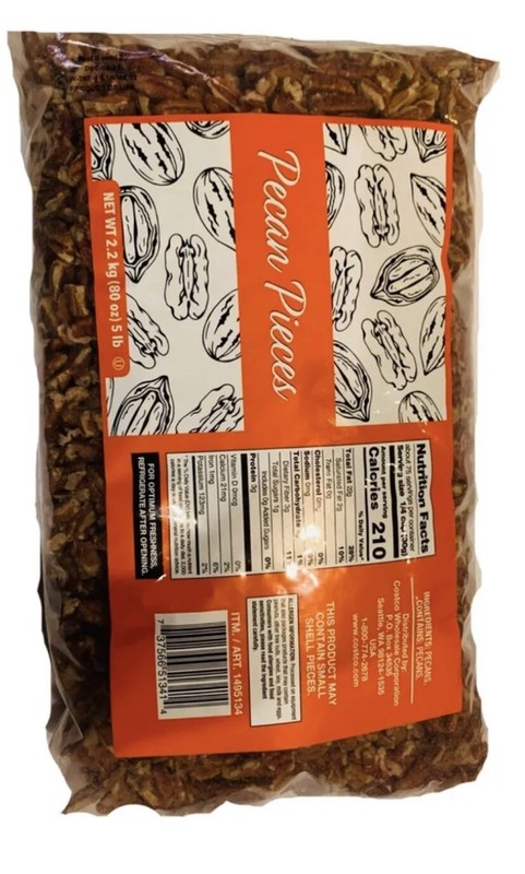 Premium tasting Pecans Pieces 5 lbs bag