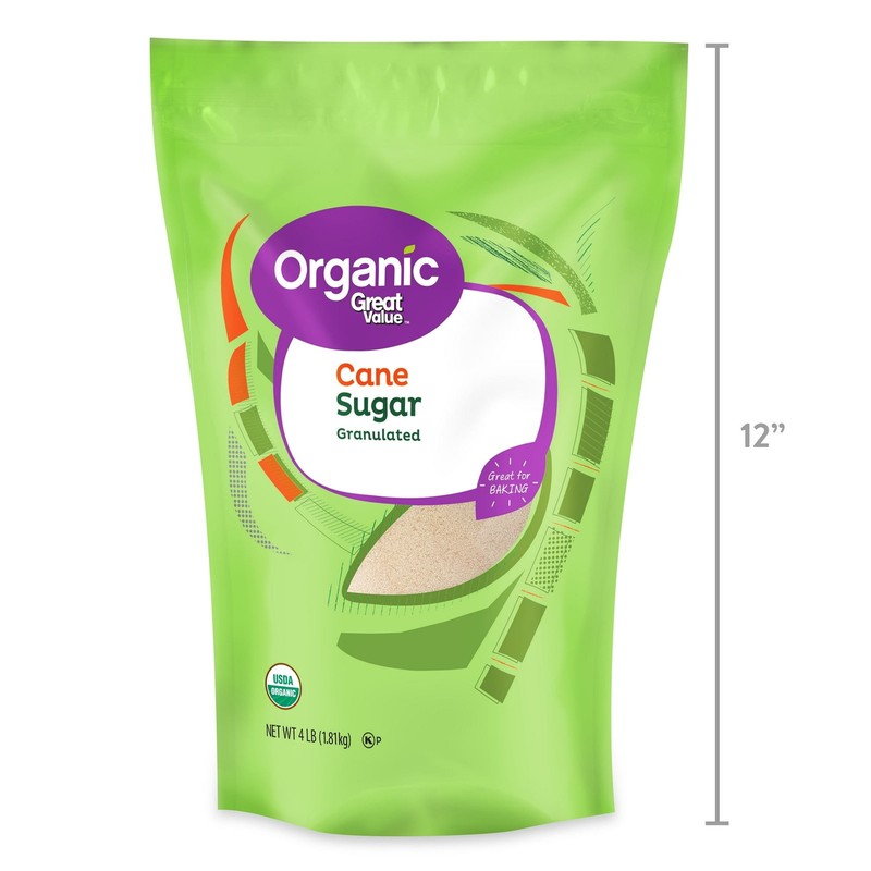 Great Value Organic Granulated Cane Sugar, 4 lbs gallery