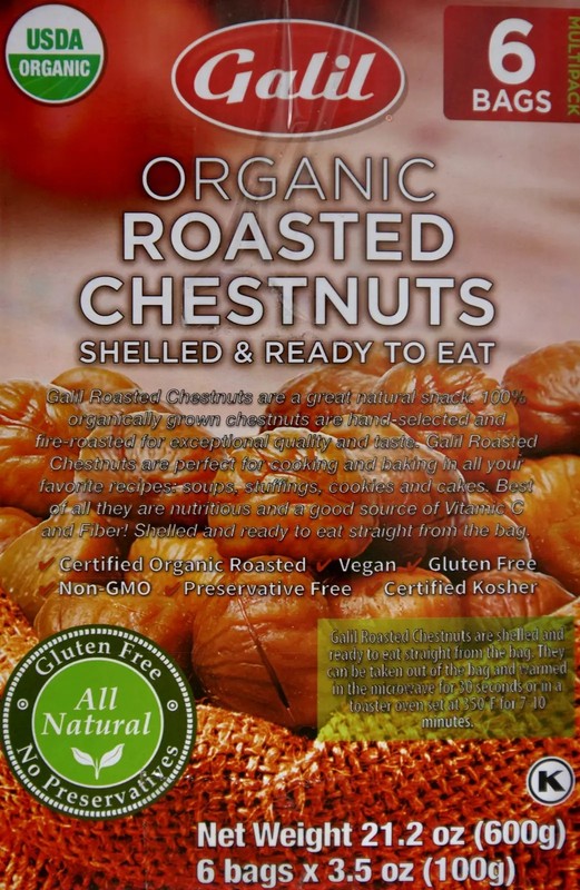 Galil Organic Shelled Roasted Chestnuts, 3.5 Ounce (Pack of 6) gallery
