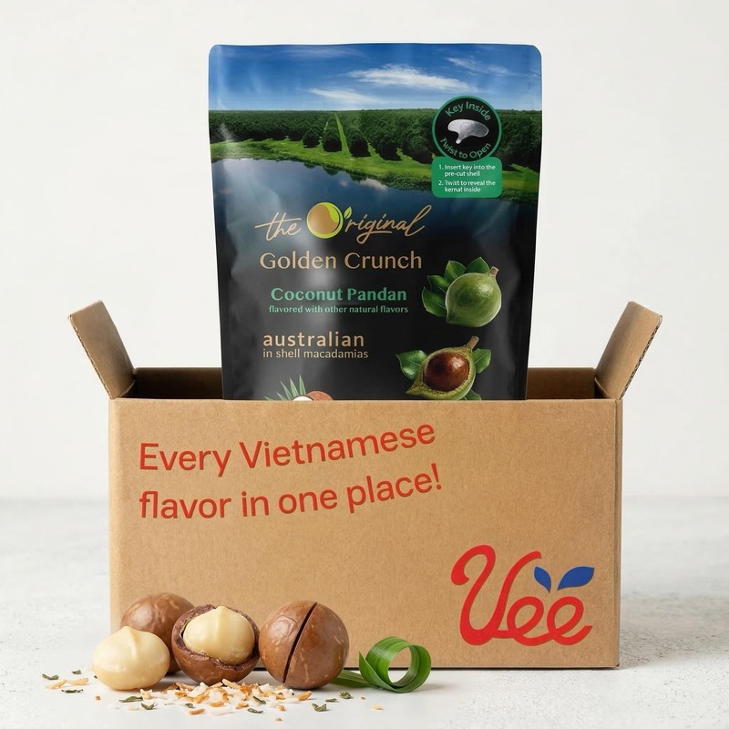 Golden Crunch In-Shell Macadamias 225g - Premium Australian Macadamia Nuts with gallery