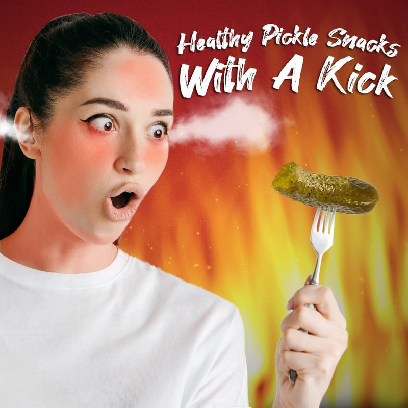 Mrs. Kleins Hot Dill Pickles Spicy Pickles Bold Dill Pickle Snack Made with Natu gallery
