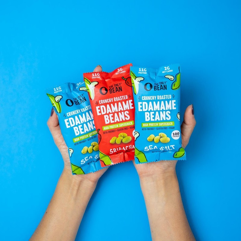 The Only Bean Crunchy Roasted Edamame - Healthy Snacks for Adults and Kids (Vari gallery