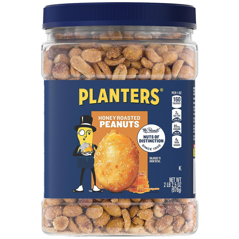 Honey Roasted Peanuts (2.16 Lb Container) 6PK