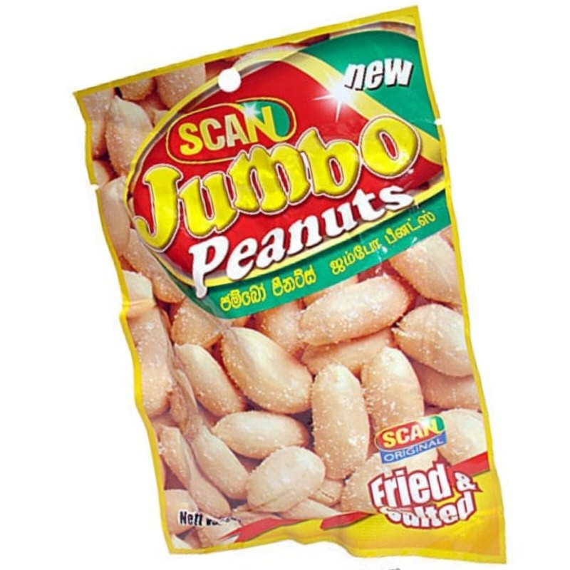 Scan Jumbo Peanuts Fried Salted 80g Real Taste High quality Sri Lankan Product gallery