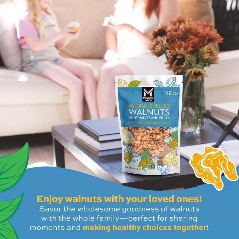 Member's Mark Natural Shelled Walnuts, 3 lbs. gallery
