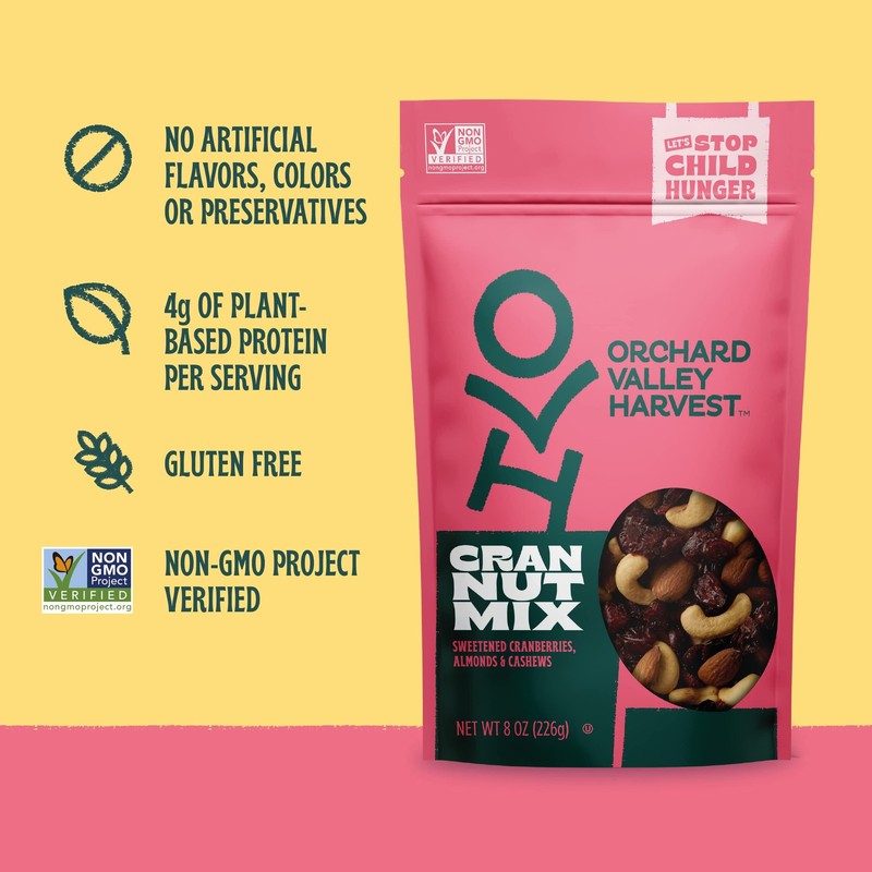 Orchard Valley Harvest Cran Nut Mix 14 Pack 1.85 oz Gluten Free Snack Mix gallery