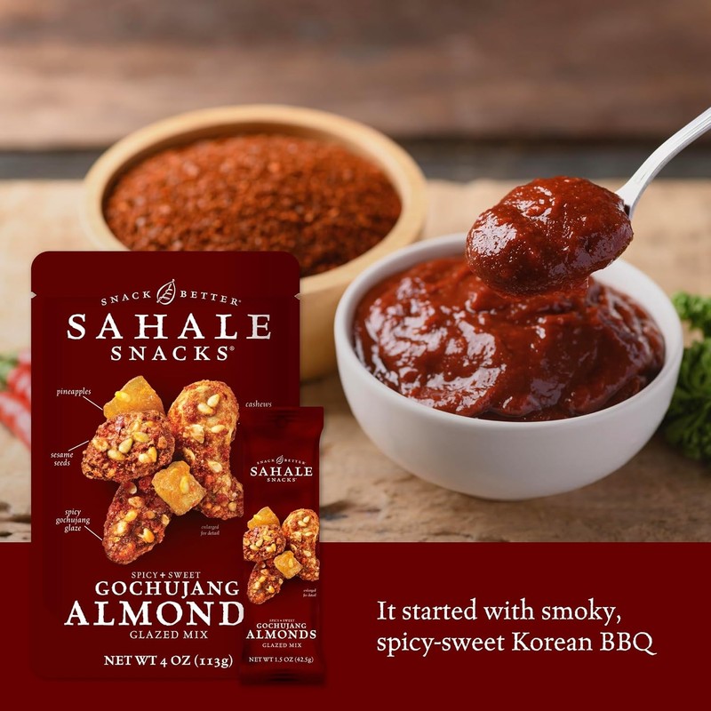 Sahale Snacks Gochujang Almonds Glazed Mix 1.5oz 18 Pack gallery