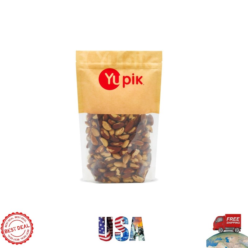 Yupik 2.2 lb Raw Brazil Nuts Gluten-Free Unsalted Nutritious Snack