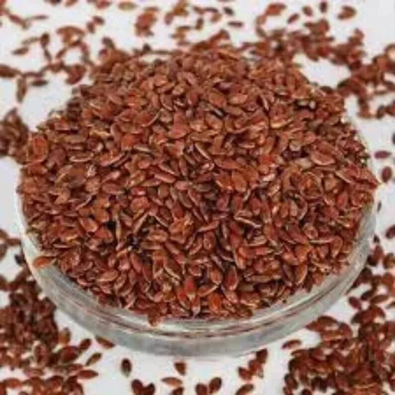 Organic Brown Flax Seeds Flaxseed Bulk Omega-3 NO chemicals 100 gram بذور الكتان gallery