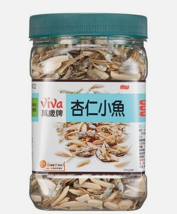 [VIVA] Almond Strips & Fish 270g 萬歲牌杏仁小魚