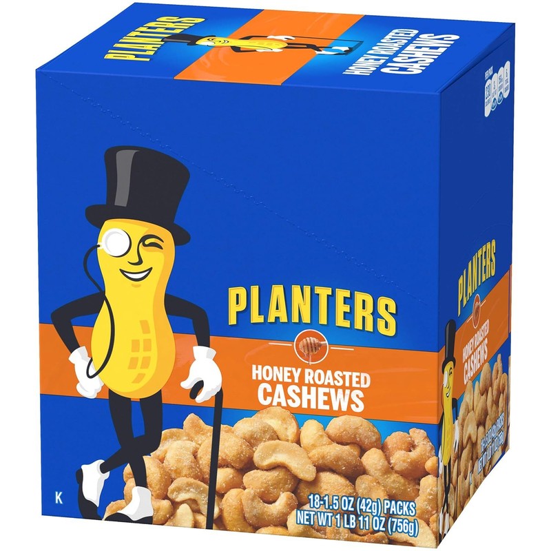 Honey Roasted & Salted Cashews, 1.5 Ounce (Pack Of 18) gallery