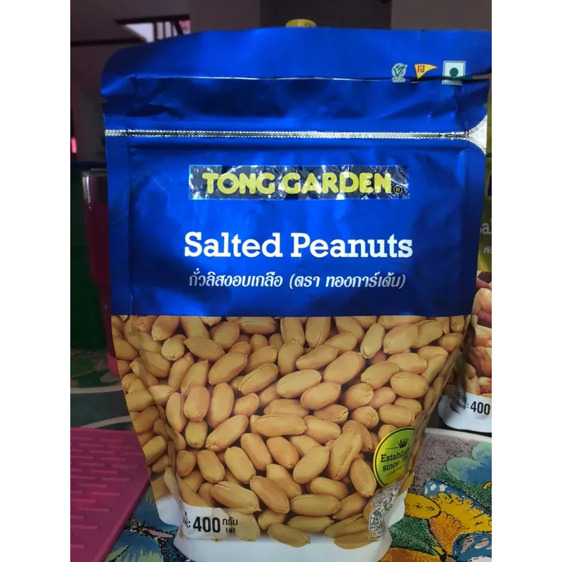 Tong Garden Salted Peanuts 400g x4 Roasted Peanut Snack Resealable Zip Bag gallery