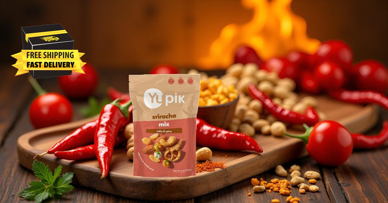 Sriracha Mix, 6 Oz, Savory Crunchy Snack, Spicy Blend, BBQ Trail Mix, Protein Sn gallery