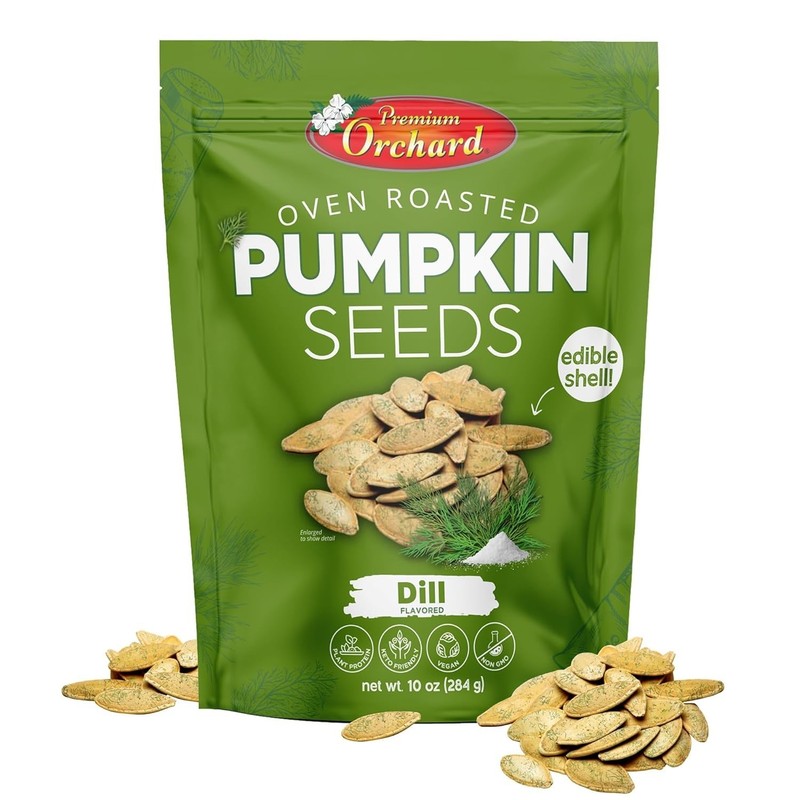PREMIUM ORCHARD Flavored Pumpkin Seeds Oven Roasted, Vegan Snack, KETO