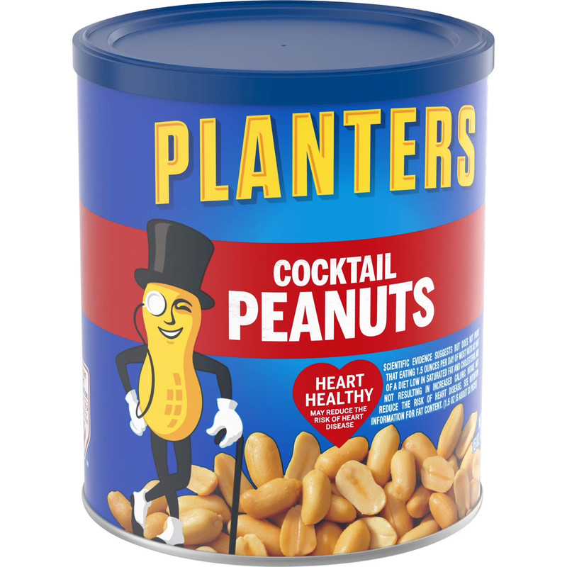 New PLANTERS Salted Cocktail Peanuts, Party Snacks, Plant Based Protein 16oz 1 gallery