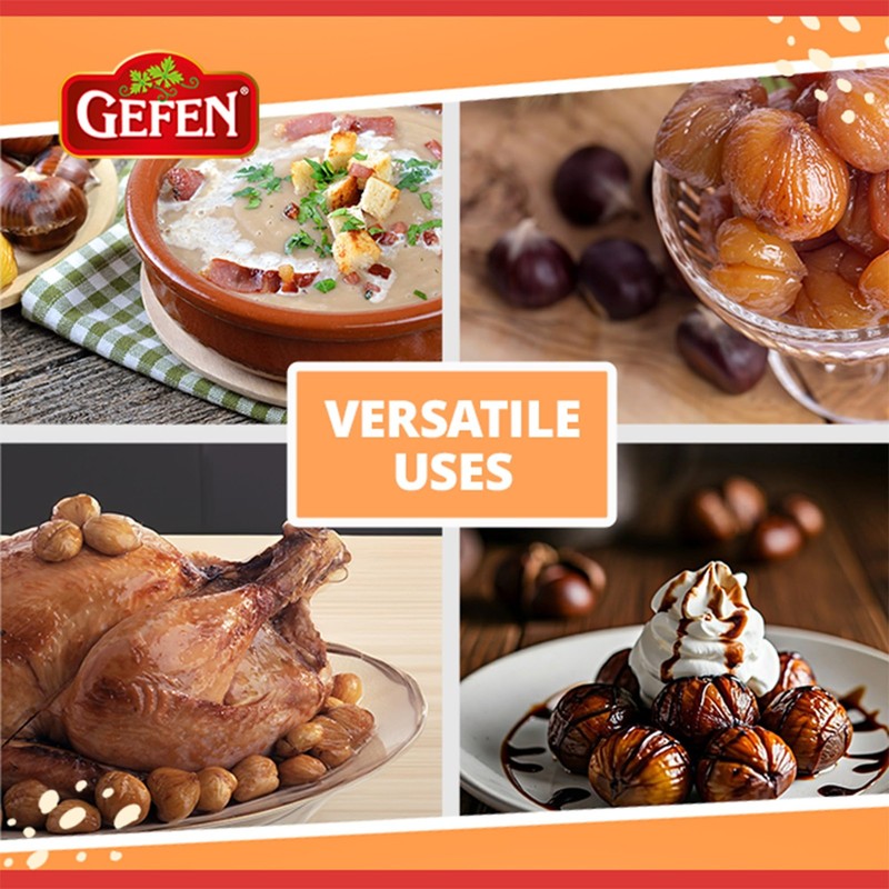 Gefen Organic Whole Peeled And Roasted Chestnuts, 5.2Oz (12 Pack) | Ch gallery