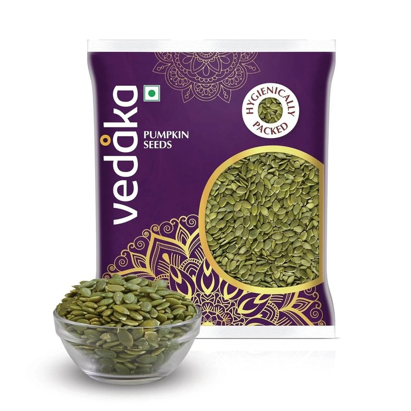 Amazon Brand – Vedaka Premium Raw Pumpkin Seeds | Fibre rich 100g