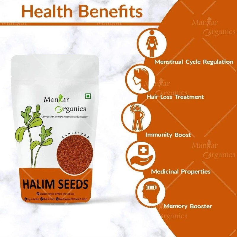 ManHar Organics Halim Seeds 1000gm gallery