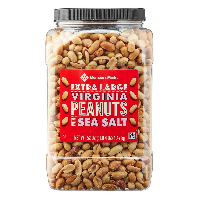 Member'S Mark Extra Large Virginia Peanuts with Sea Salt, 34.5 Ounce