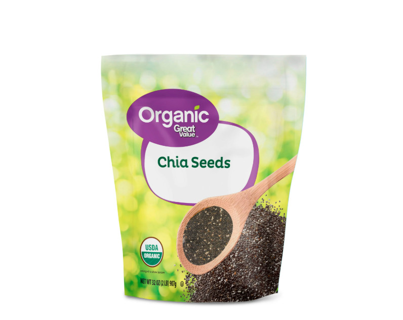 Great Value Organic Chia Seeds 32 oz each (pack of 2) USDA Organic, Gluten-Free gallery