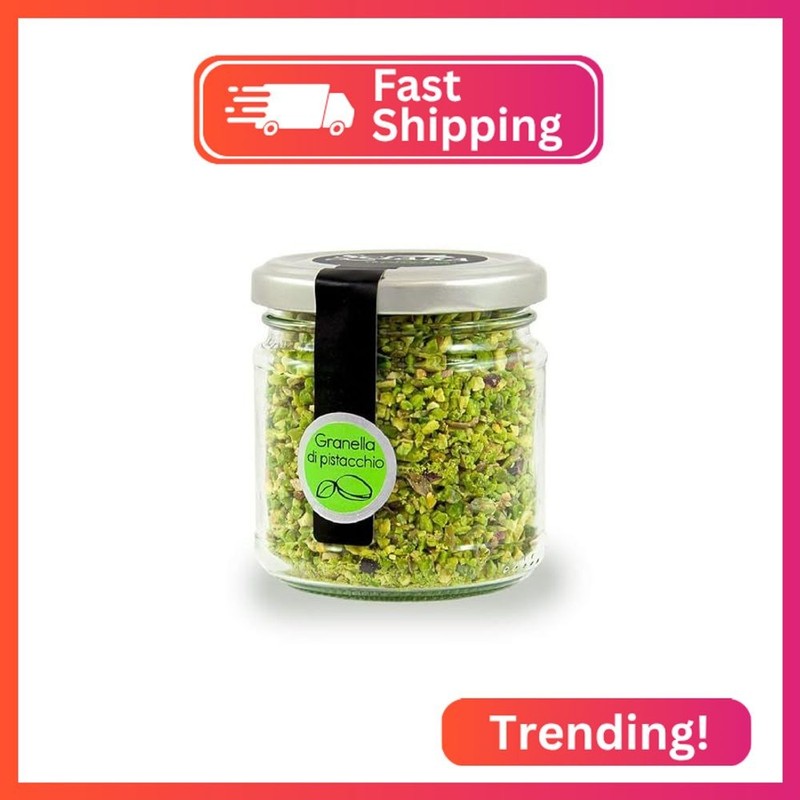 Sciara Chopped Pistachios – Sicilian Unsalted Pistachio Nuts from Bronte Italy –
