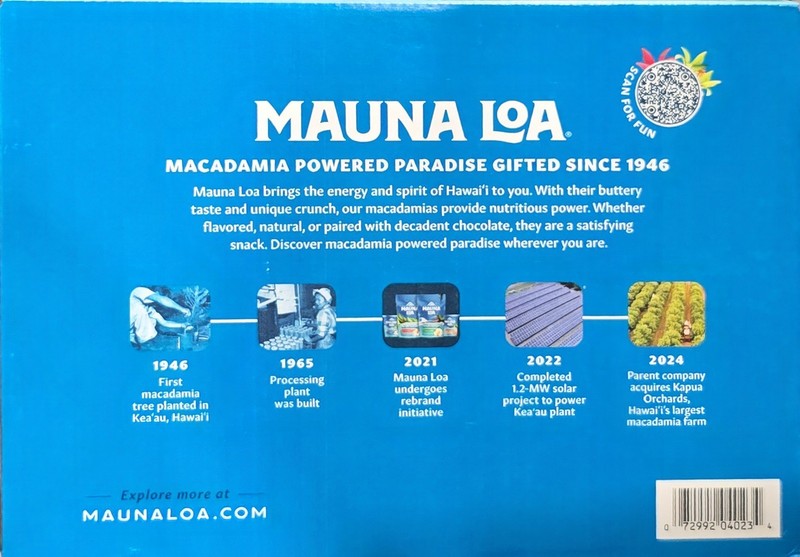 Mauna Loa Dry Roasted Macadamia Nuts - Sea Salt 6 Cups - 4 Oz Each gallery