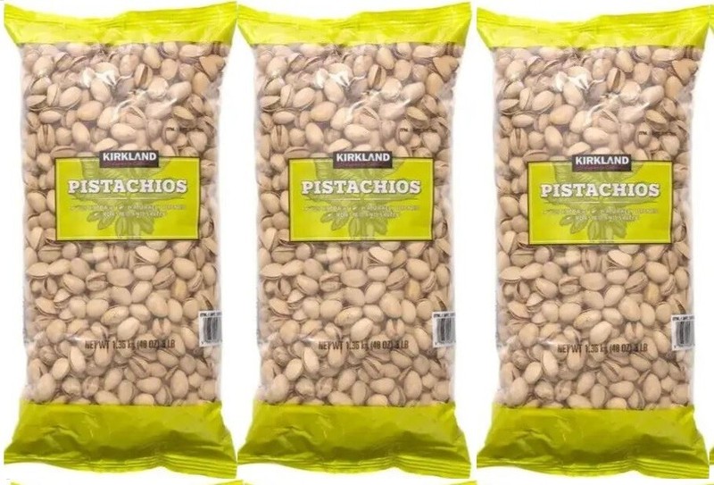 3 x Roasted Salted Pistachios Bulk Packet Pantry Nuts Healthy Snack 1.36kg Each