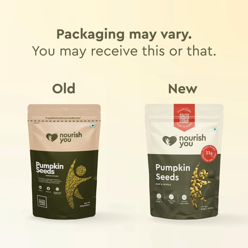 Nourish You Raw Pumpkin Seeds 250g | High Protein, Crunchy & Healthy Superfood gallery