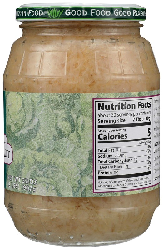 Eden Organic Sauerkraut 32 oz Non GMO Authentic Fermented Healthy Food gallery
