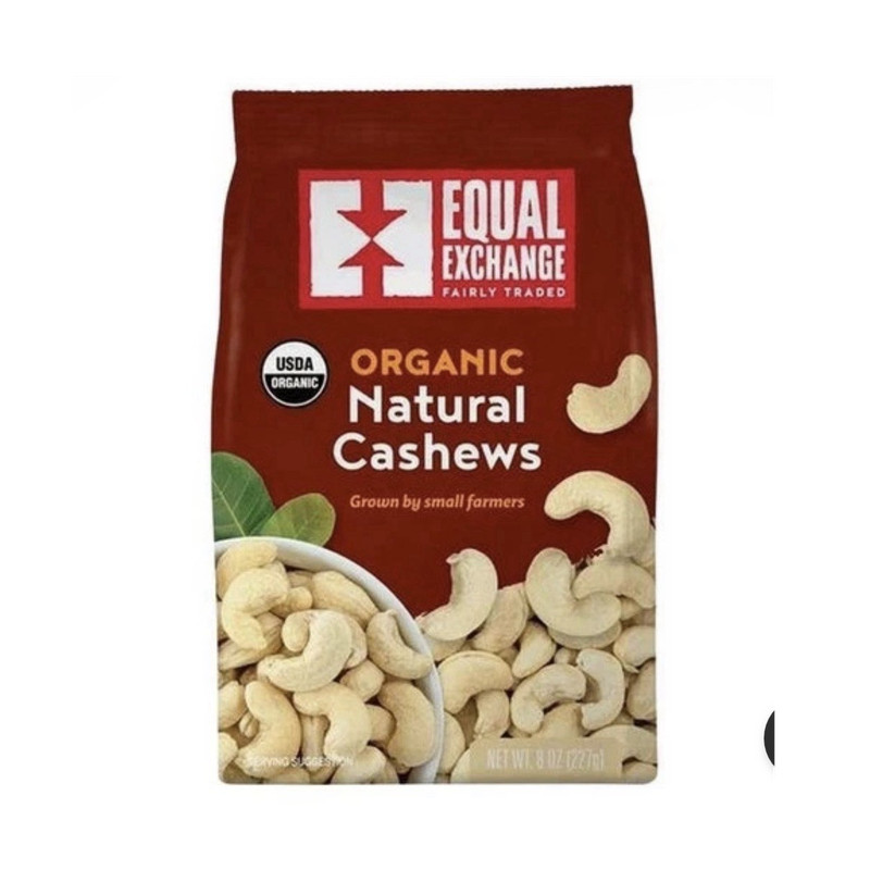 Equal Exchange Organic Whole Natural Cashews USDA Organic 8 oz (227 g)