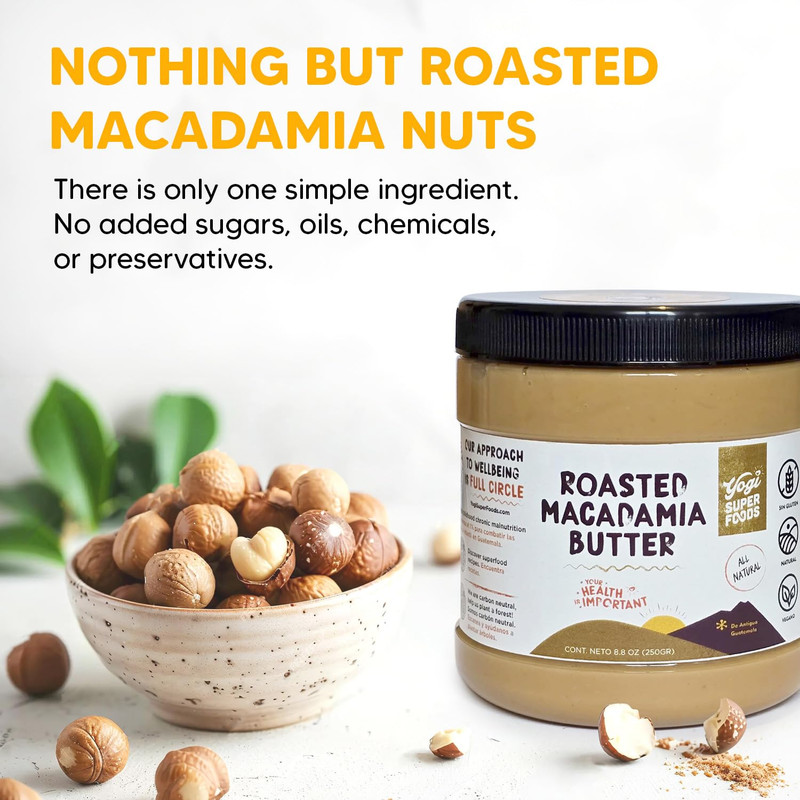 Yogi Super Foods Roasted Macadamia Nut Butter - Healthy Macadamia Butter Spread, gallery