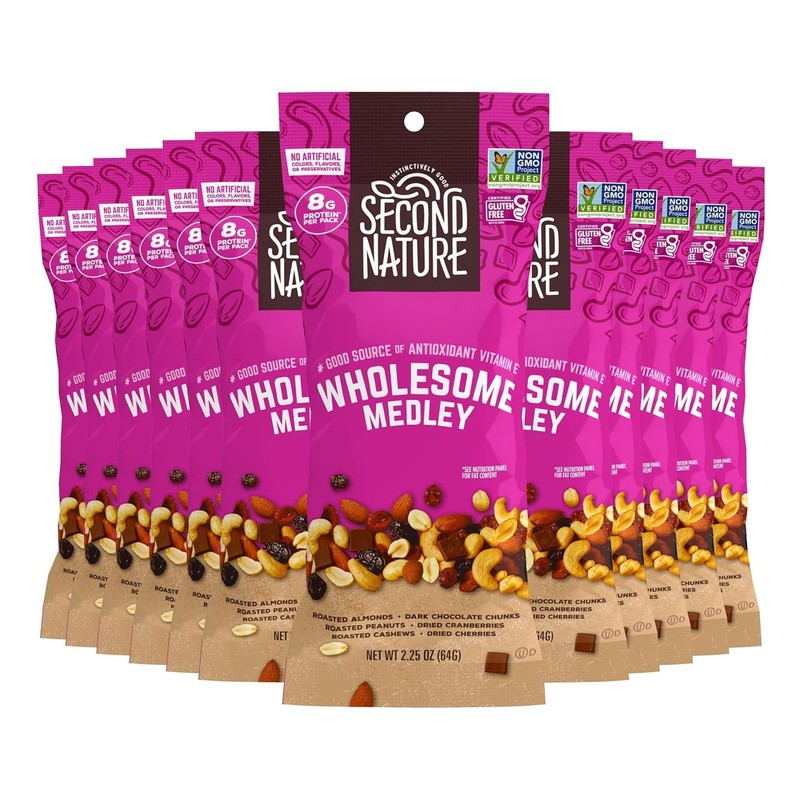 Wholesome Medley Trail Mix - 12 Gluten-Free Snack Packs of 2.25 oz Delights gallery