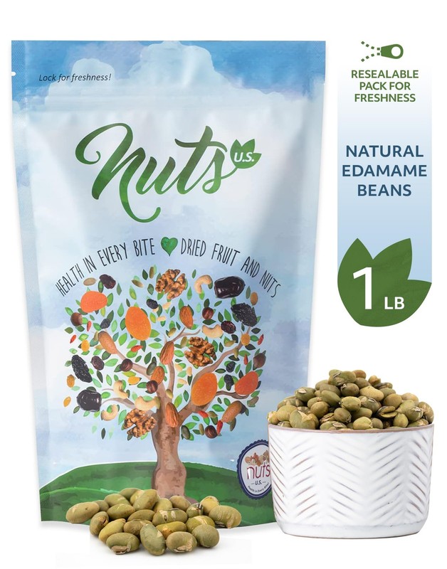 NUTS U.S. – Dry Roasted & Salted Edamame Beans | Crunchy High-Protein Super P... gallery