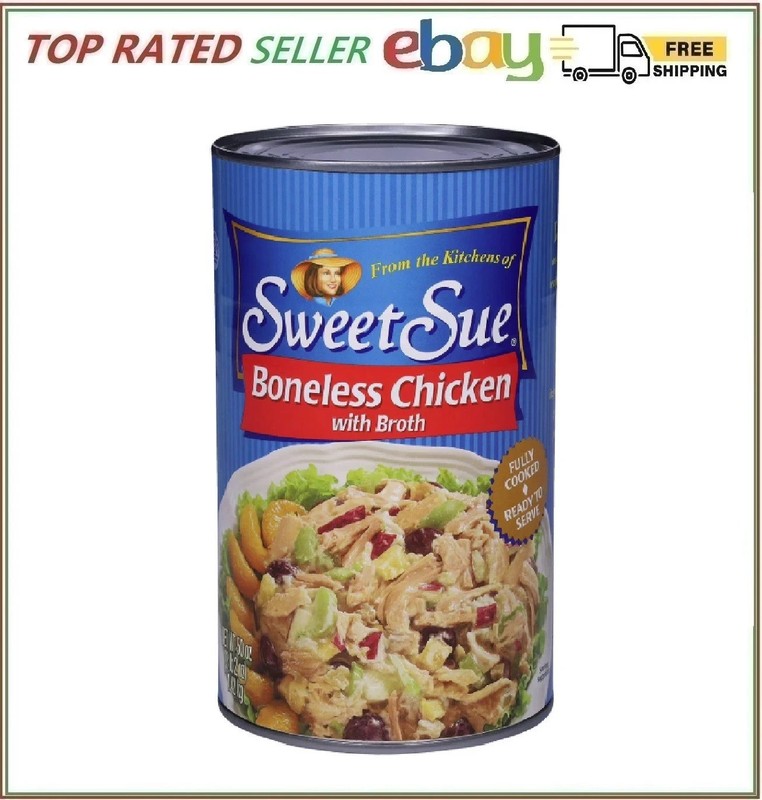Sweet Sue Boneless Chicken with Broth, 50 oz.