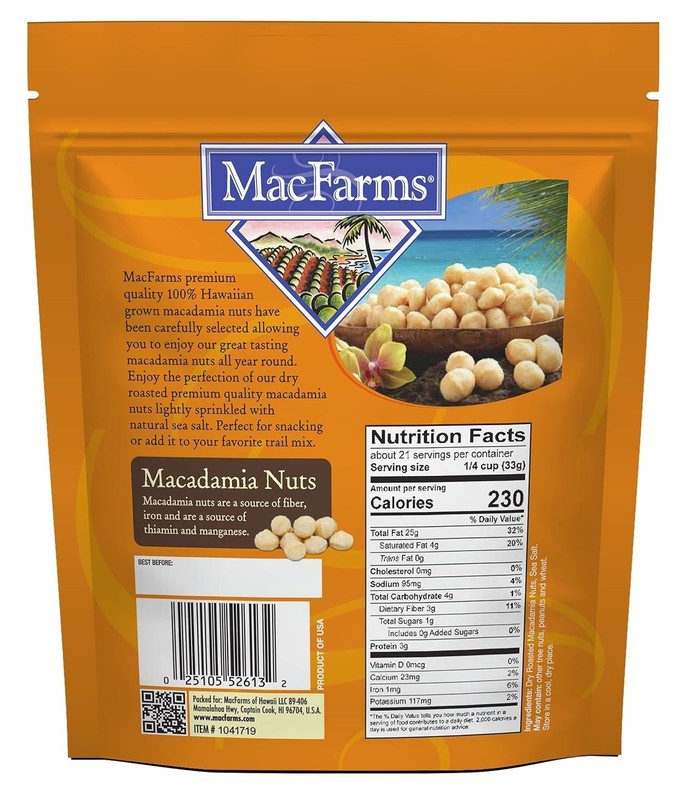 Dry Roasted Macadamia Nuts 24 oz - Gourmet Sea Salt Snack from Hawaii gallery