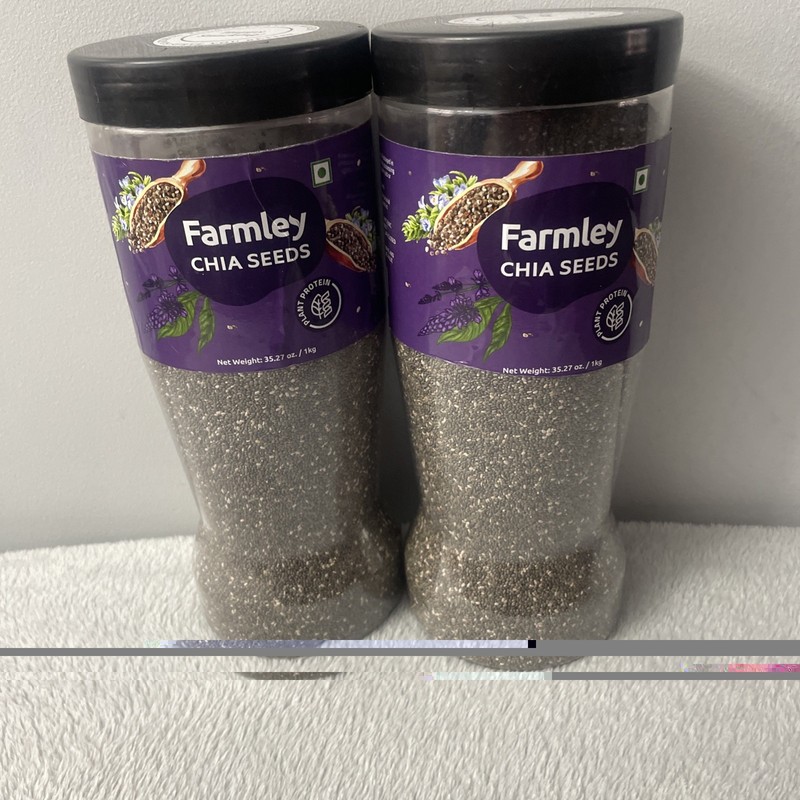 Farmley Chia Seeds-2 units-Over 4 pounds of Chia Seeds-Omega 3-Vegan-Exp 1-15-26 gallery