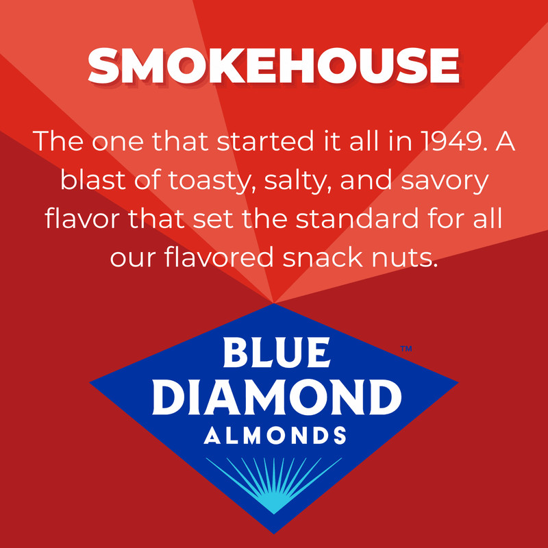 Blue Diamond Smokehouse Almonds – 6 Pack, 14oz Bags, Smoky Snack Nuts gallery